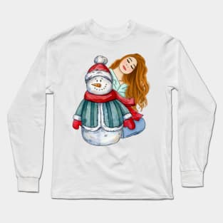 Snowman Long Sleeve T-Shirt